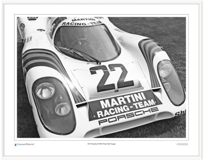 1971 Porsche 917KH "Short Tail" Coupe / CPA409B / B&W Print