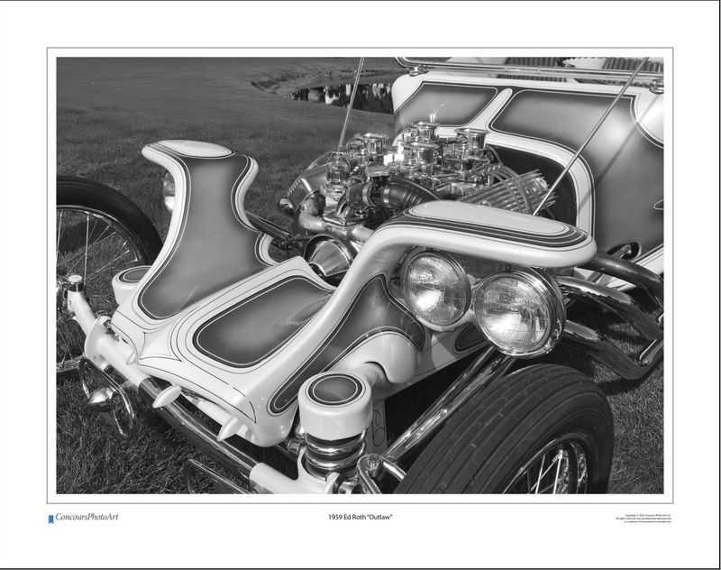 1959 Ed Roth "Outlaw" / CPA509B / Black and White