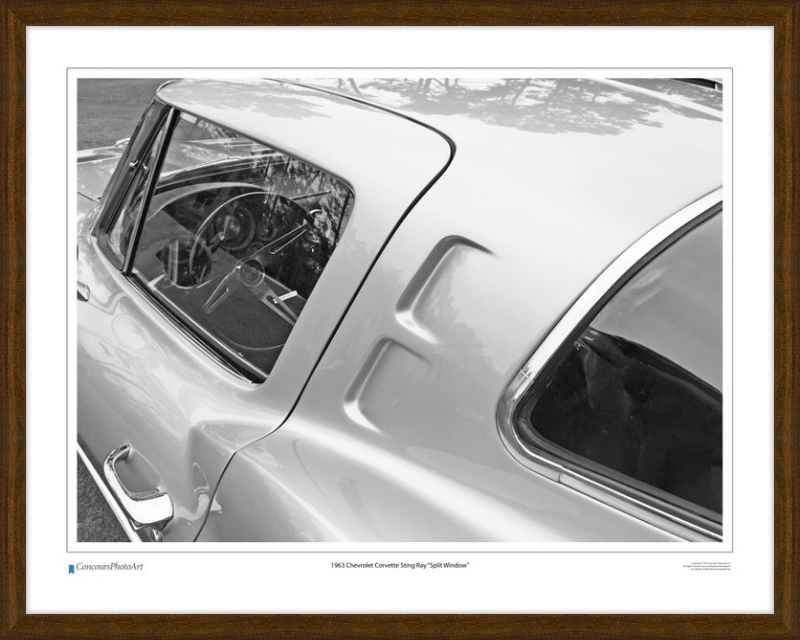 1963 Chevrolet Corvette Sting Ray "Split Window" / CPA301B / B&W Print
