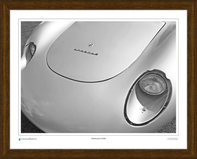1959 Porsche 718 RSK / CPA212B / B&W Print