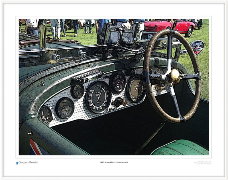 1930 Aston Martin International / CPA602C / Stylized Image