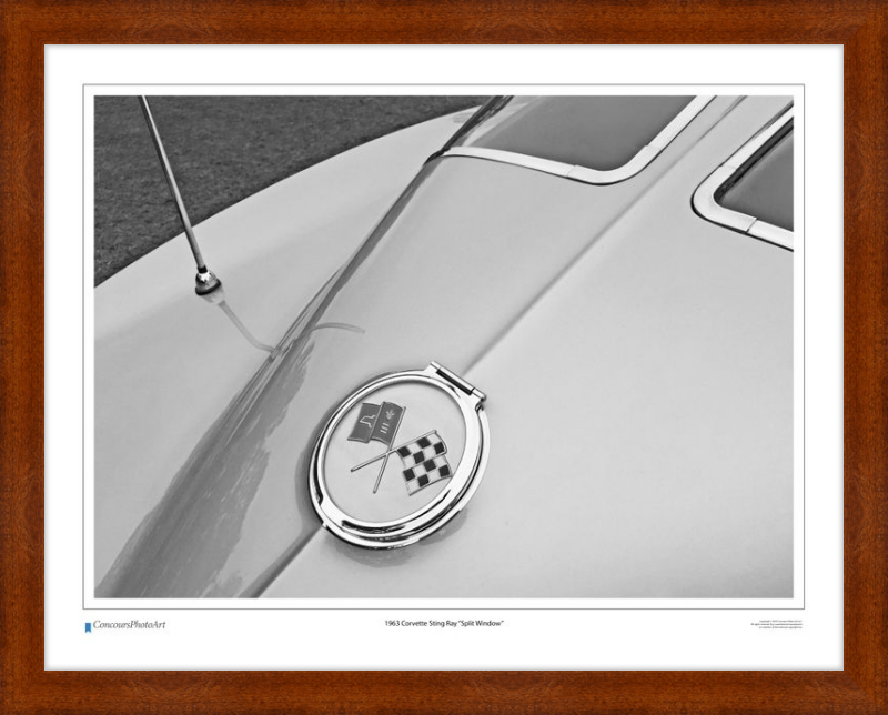 1963 Chevrolet Corvette Sting Ray "Split Window" / CPA317B / B&W Print