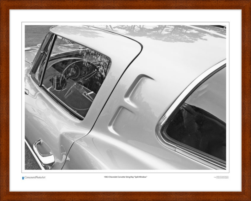 1963 Chevrolet Corvette Sting Ray "Split Window" / CPA301B / B&W Print