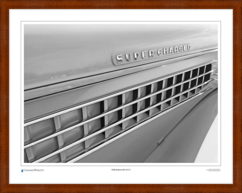 1938 Auburn 851 S/C 5 / CPA322B / B&W Print
