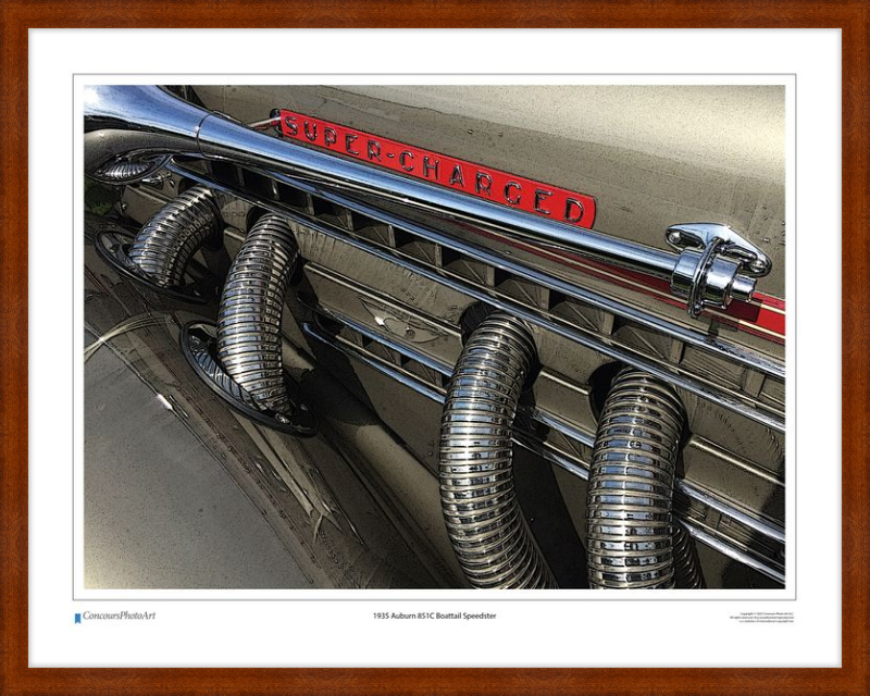 1935 Auburn 851C Boattail Speedster / CPA310C / Stylized Image