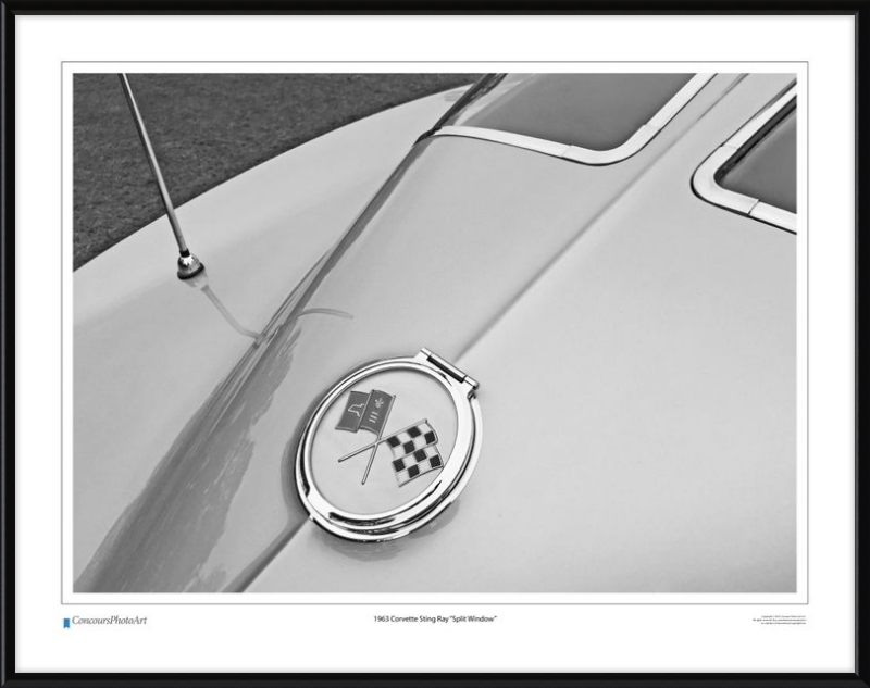 1963 Chevrolet Corvette Sting Ray "Split Window" / CPA317B / B&W Print
