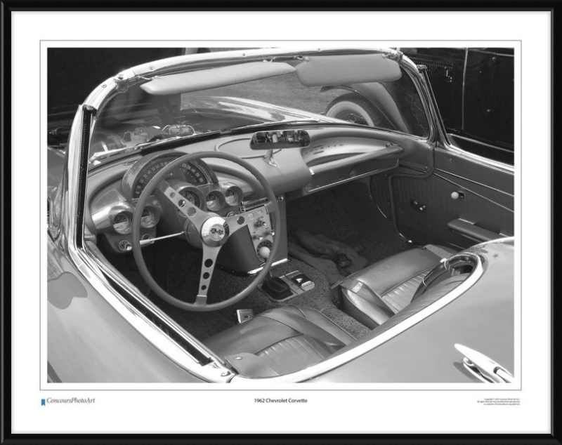 1962 Chevrolet Corvette / CPA609B / Black and White