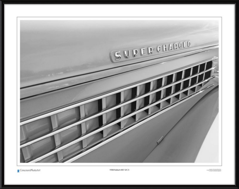 1938 Auburn 851 S/C 5 / CPA322B / B&W Print