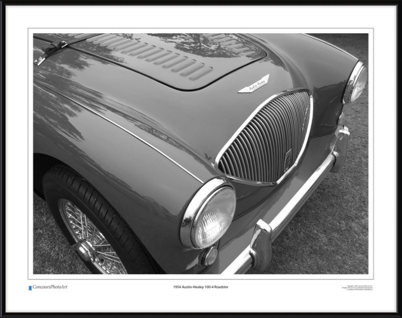 1954 Austin-Healey 100-4 / CPA112B / Black and White