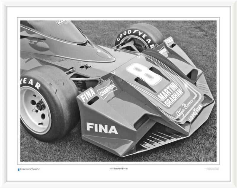 1977 Brabham BT45B / CPA412B / B&W Print
