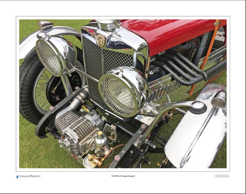 1933 MG J2 Supercharged / CPA101A / Color Print
