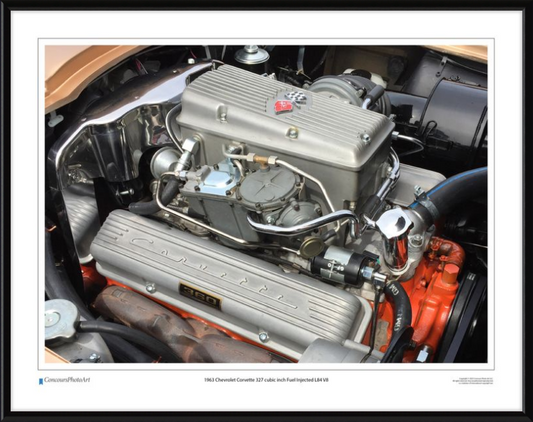 1963 Chevrolet Corvette 327 cubic inch Fuel Injected L84 V8 / CPA708A / Color Image