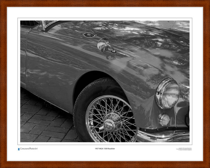 1957 MGA 1500 Roadster / CPA110B / Black and White