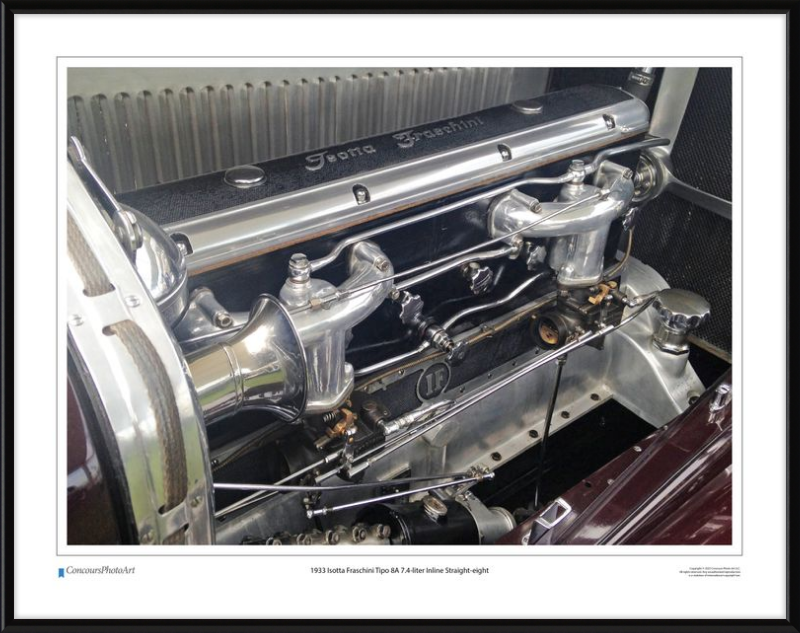 1933 Isotta Fraschini Tipo 8A 7.4-liter Inline Straight-eight / CPA712 ...