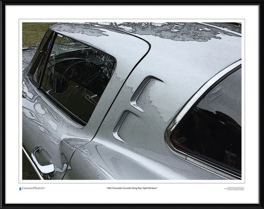 1963 Chevrolet Corvette Sting Ray "Split Window" / CPA301c / Stylized Image
