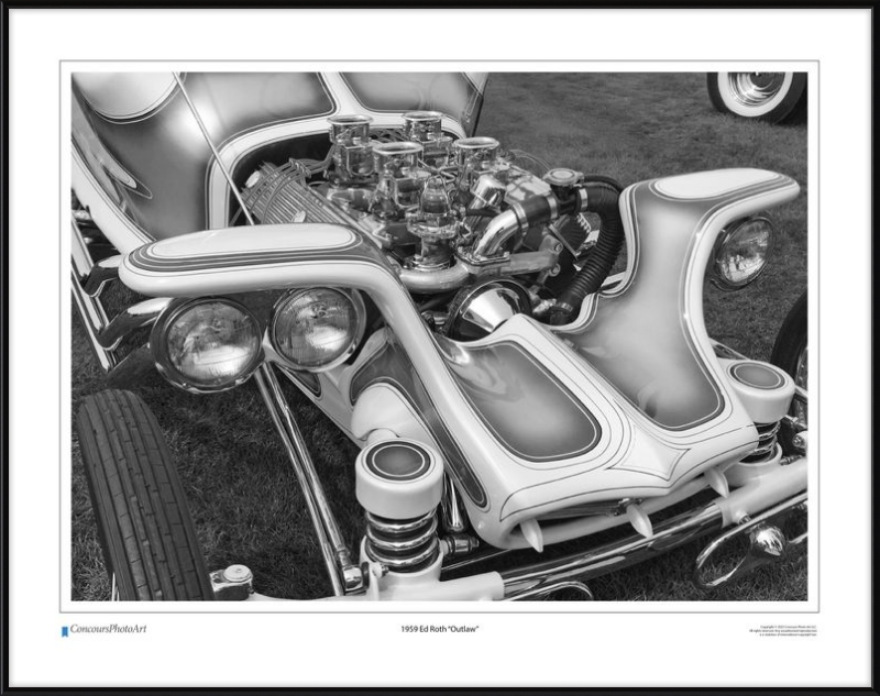 1959 Ed Roth "Outlaw" / CPA503B / Black and White