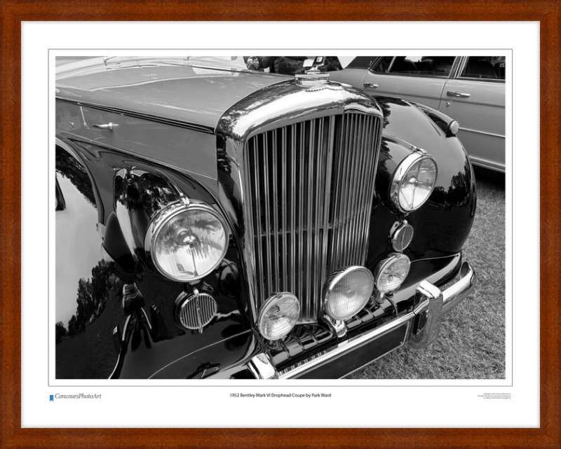 1952 Bentley Mark VI Drophead Coupe by Park Ward / CPA114B / B&W Print