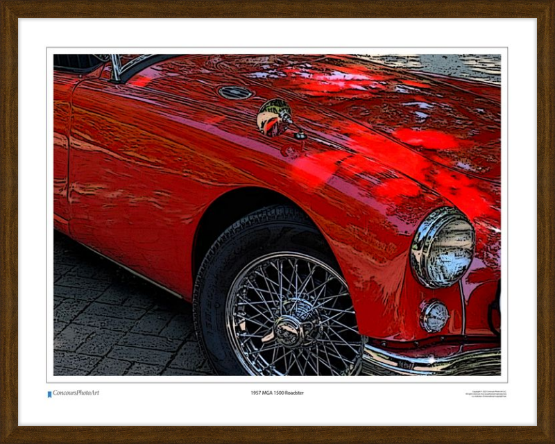 1957 MGA 1500 Roadster / CPA110C / Stylized Image