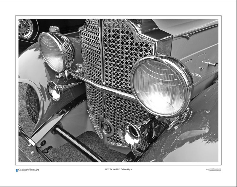 1932 Packard 903 Deluxe Eight / CPA312B / B&W Print