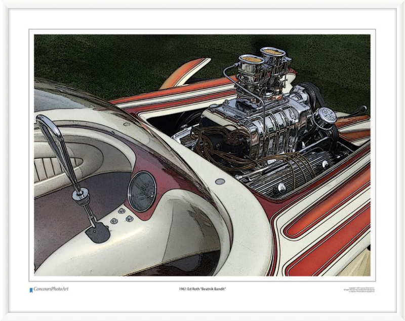 1961 Ed Roth "Beatnik Bandit" / CPA501C / Stylized Image