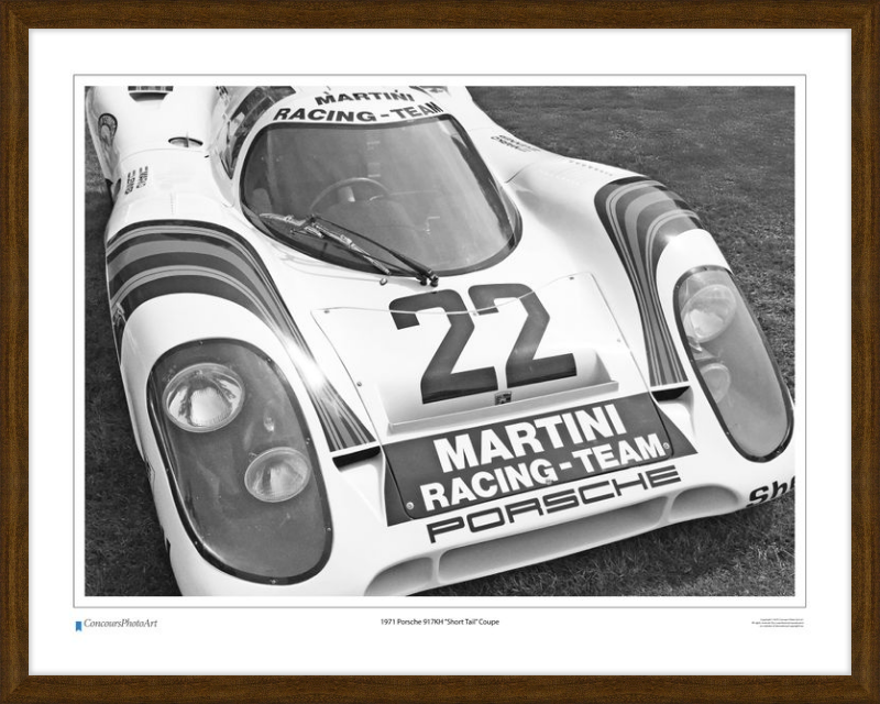 1971 Porsche 917KH "Short Tail" Coupe / CPA409B / B&W Print