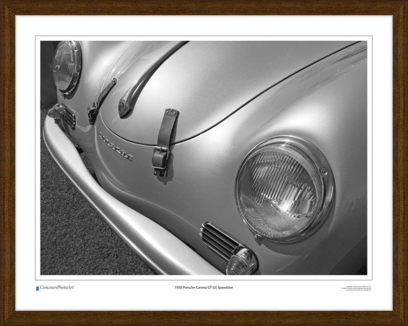 1958 Porsche Carrera GT GS Speedster / CPA203B / Black and White