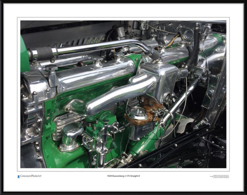 1929 Duesenberg J-175 Straight 8 / CPA703A / Color Print