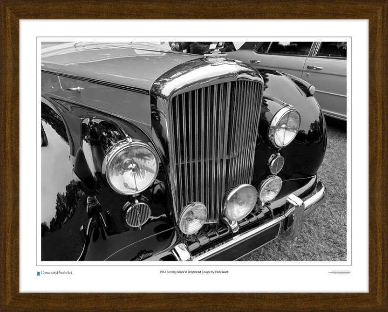 1952 Bentley Mark VI Drophead Coupe by Park Ward / CPA114B / B&W Print