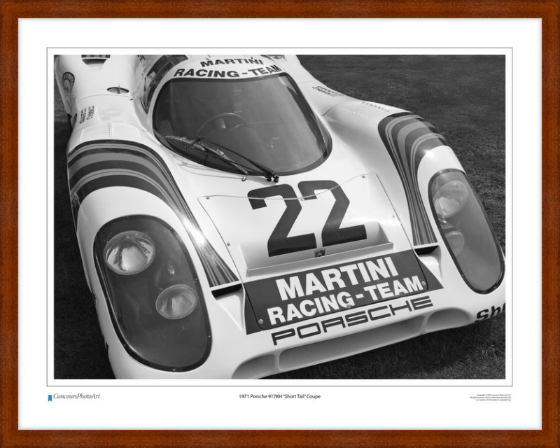 1971 Porsche 917KH "Short Tail" Coupe / CPA409B / Black and White