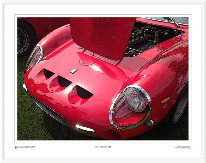 1962 Ferrari 250 GTO / CPA202C / Stylized Image