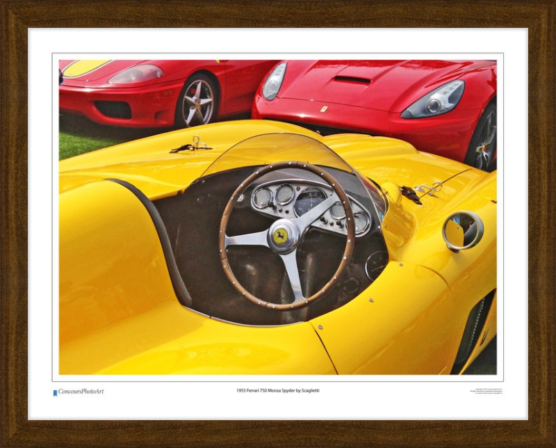 1955 Ferrari 750 Monza Spyder by Scaglietti / CPA610A / Color Print
