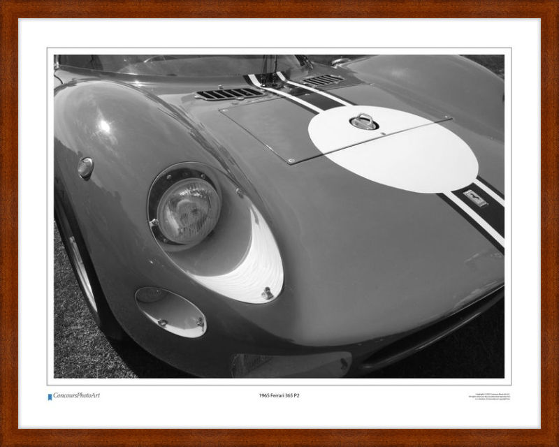1965 Ferrari 365 P2 / CPA411B / Black and White