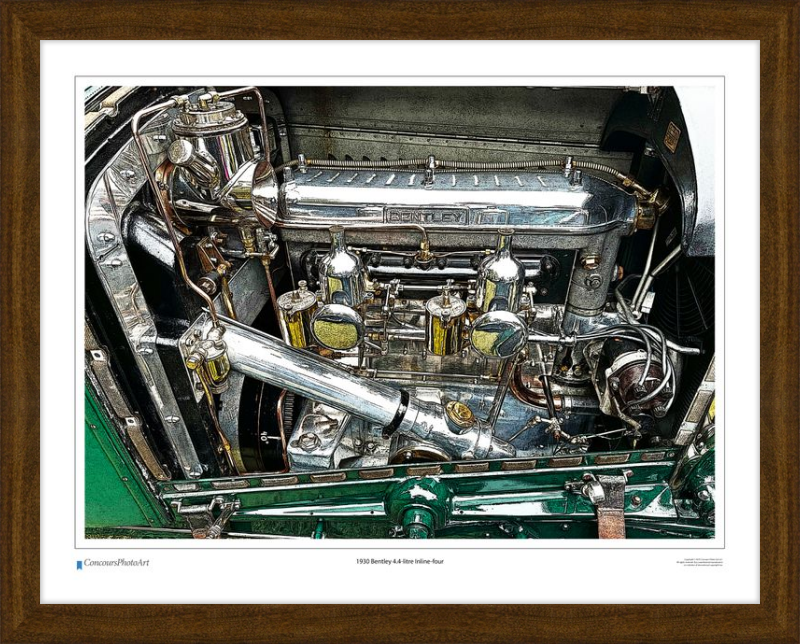 1930 Bentley 4.4-litre Inline-four / CPA713C / Stylized Print