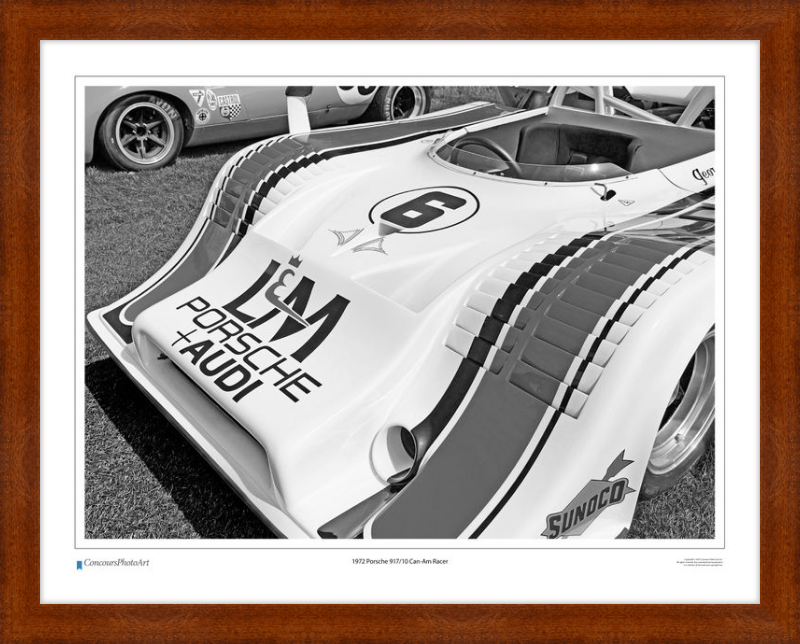 1972 Porsche 917/10 Can-Am Racer / CPA416B / B&W Print