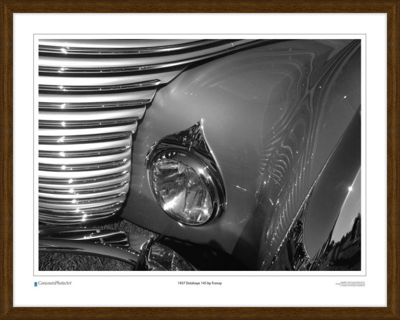 1937 Delahaye 145 by Franay / CPA204B / Black and White