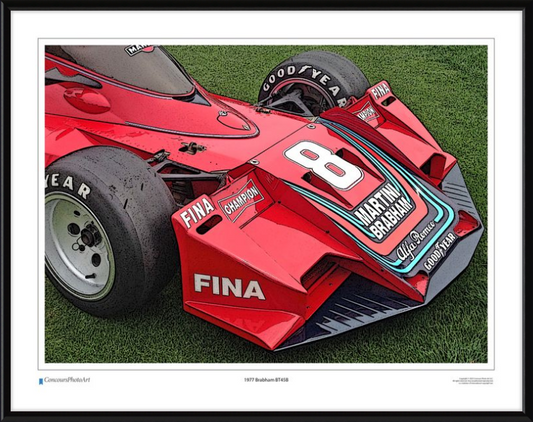 1977 Brabham BT45B / CPA412C / Stylized Image