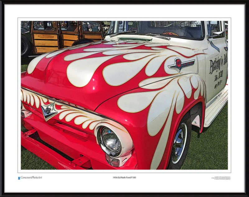 1956 Ed Roth Ford F100 / CPA504C / Stylized Image