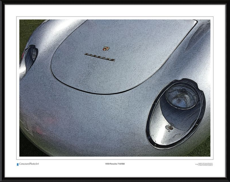 1959 Porsche 718 RSK / CPA212C / Stylized Image