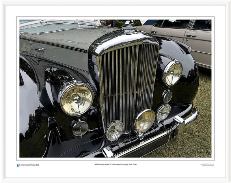 1952 Bentley Mark VI Drophead Coupe by Park Ward / CPA114C / Stylized Print