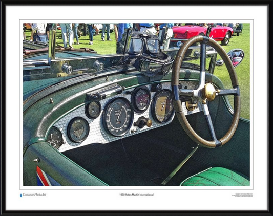 1930 Aston Martin International / CPA602C / Stylized Print