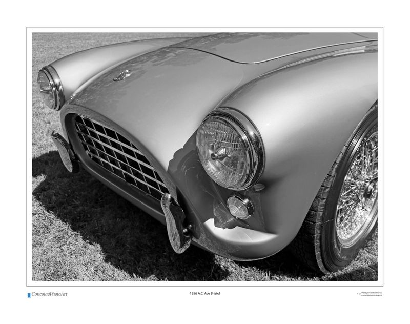 1956 A.C. Ace Bristol / CPA118B / B&W Print