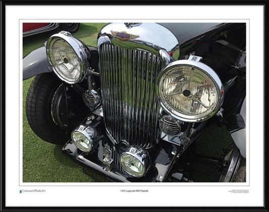 1935 Lagonda M45 Rapide / CPA104C / Stylized Image