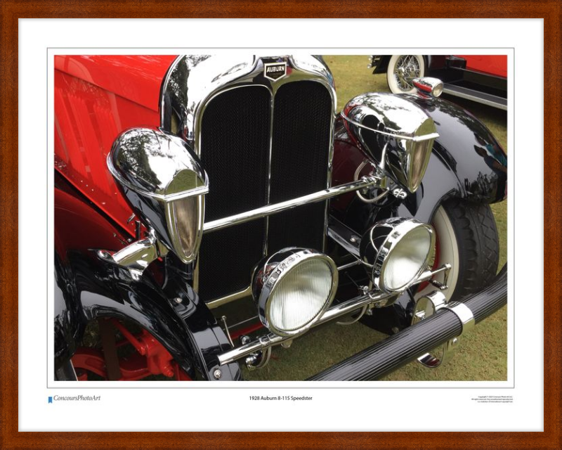1928 Auburn 8-115 Speedster / CPA311A / Color Image