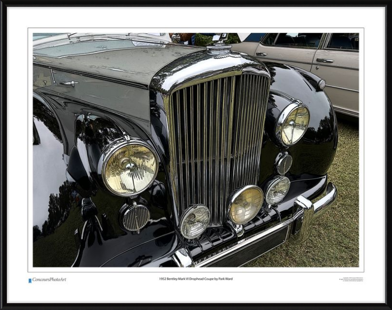 1952 Bentley Mark VI Drophead Coupe by Park Ward / CPA114C / Stylized Print