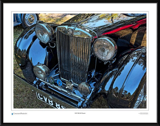 1937 MG VA Tourer / CPA120C / Stylized Print