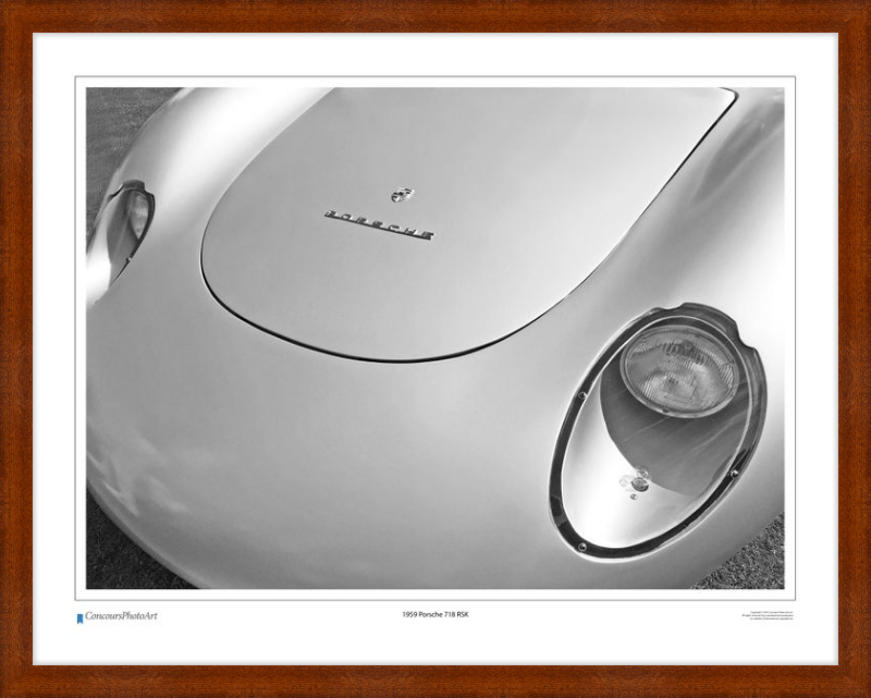 1959 Porsche 718 RSK / CPA212B / B&W Print