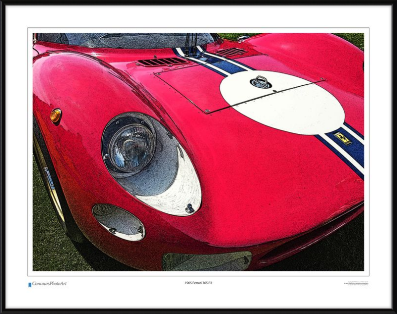 1965 Ferrari 365 P2 / CPA411C / Stylized Print