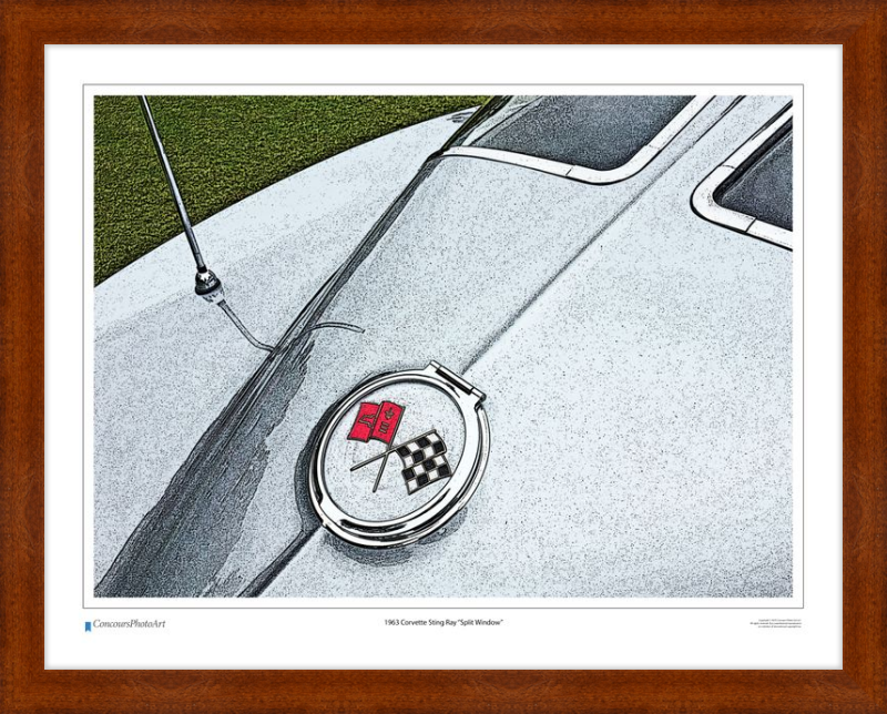 1963 Chevrolet Corvette Sting Ray "Split Window" / CPA317C / Stylized Print