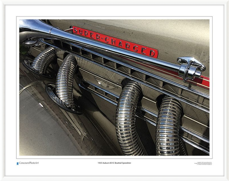 1935 Auburn 851C Boattail Speedster / CPA310C / Stylized Image