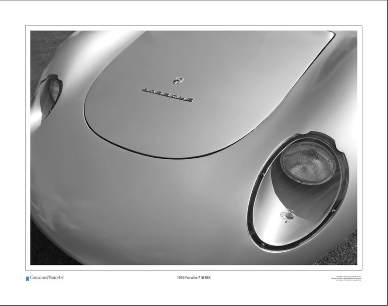 1959 Porsche 718 RSK / CPA212B / Black and White